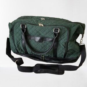 NEW! Quilted Duffel Tote Travel Bag w/Luggage Strap/Shoe Storage/Padded Divider